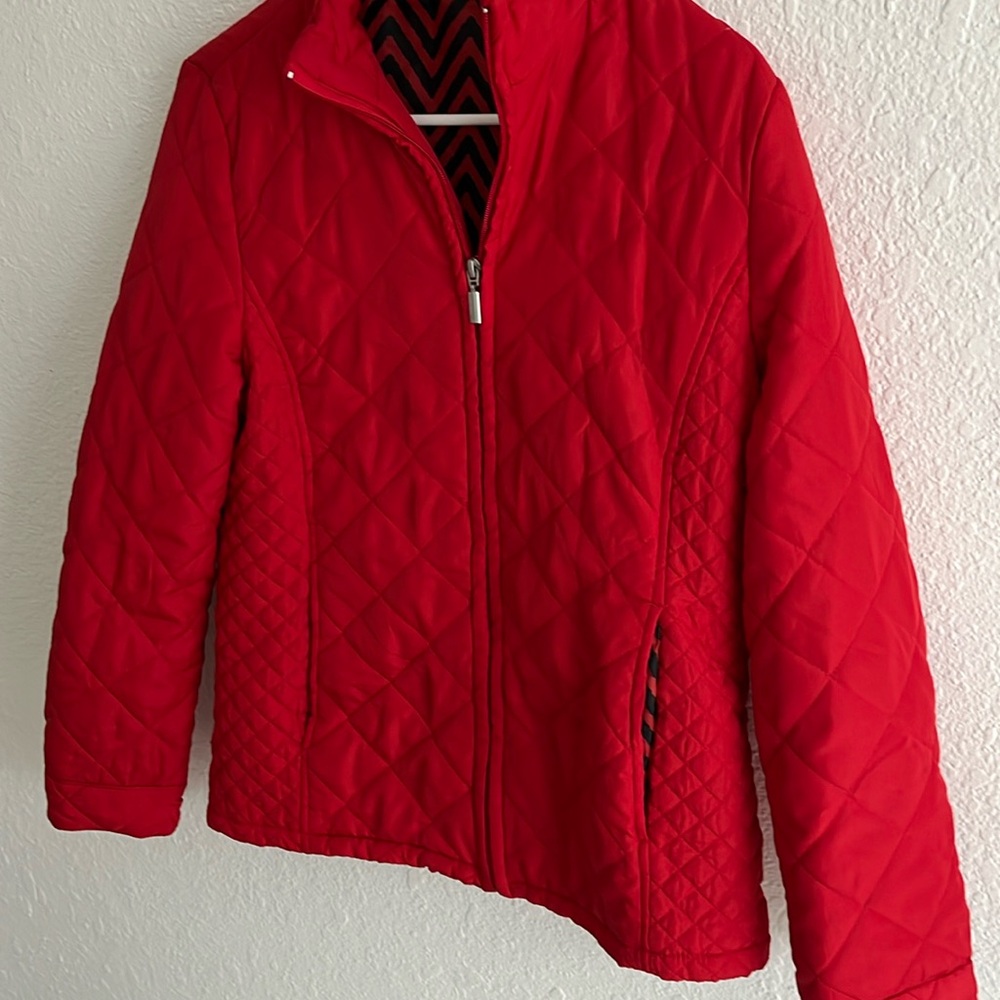 Red padding jacket